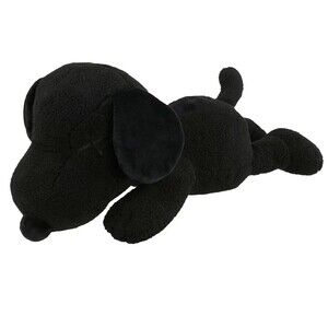 KAWS x Uniqlo x Peanuts Snoopy Plush (Medium) 9" x 22" x 9"  Black